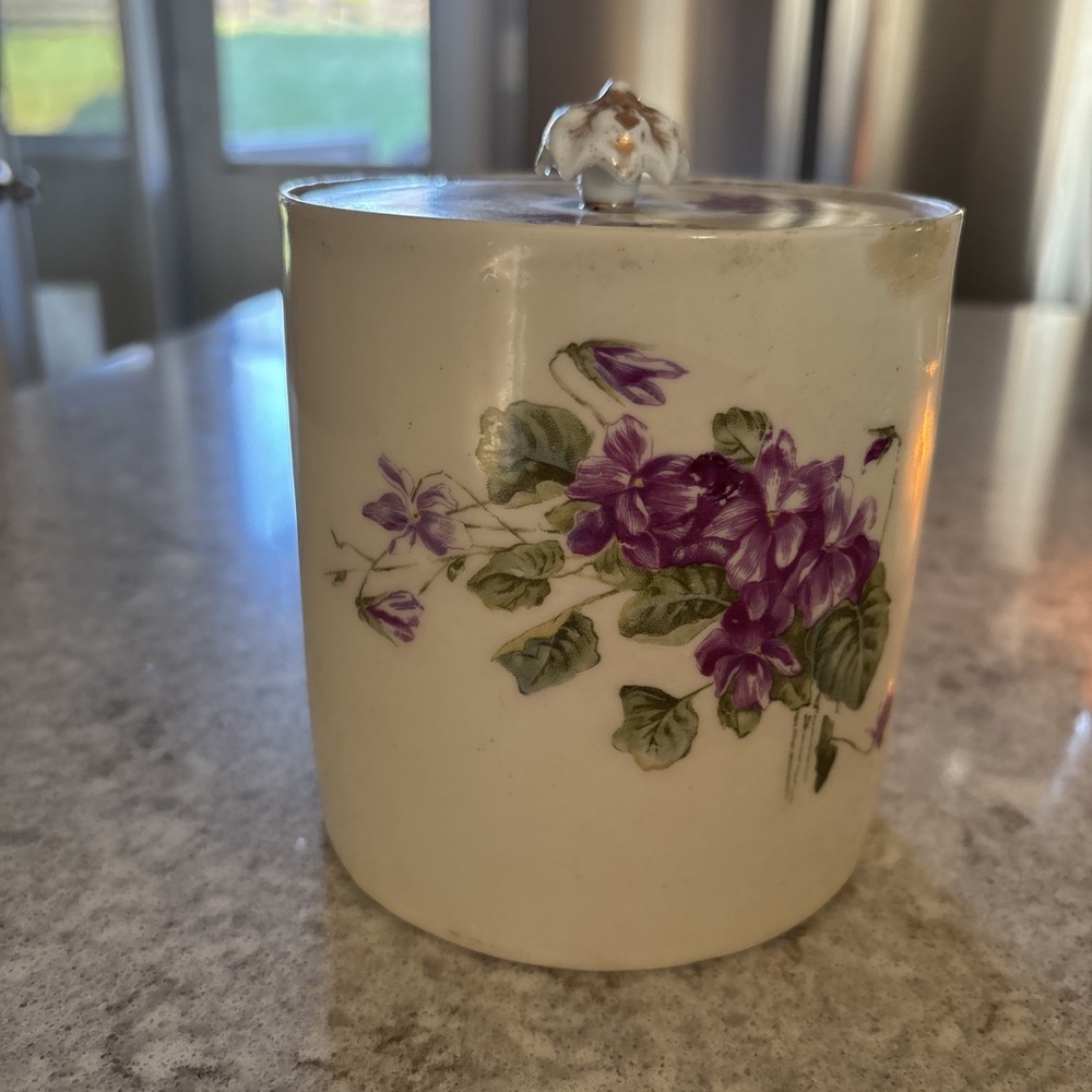 Vintage China Biscuit Jar